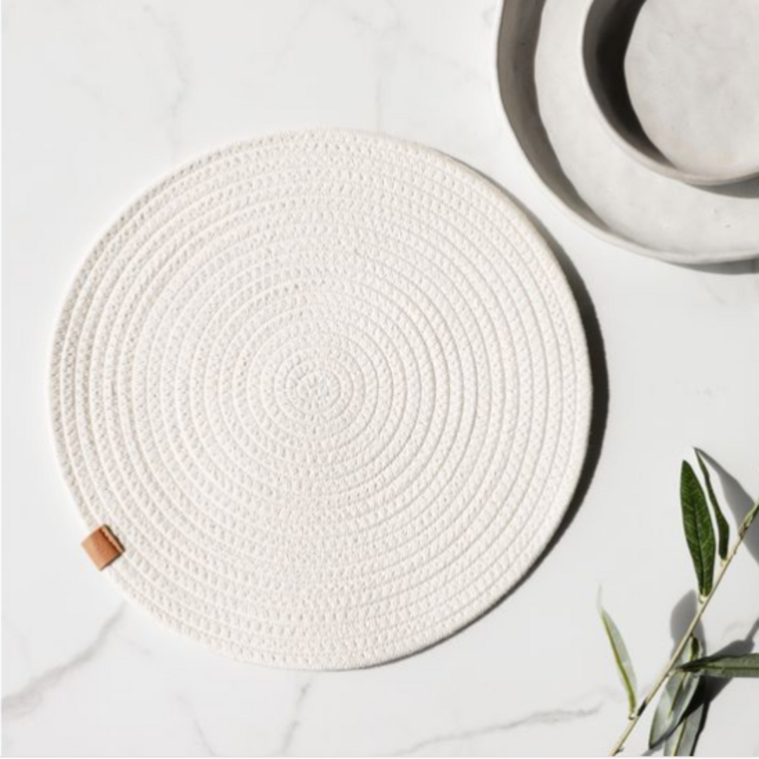 Ivory Round Placemat