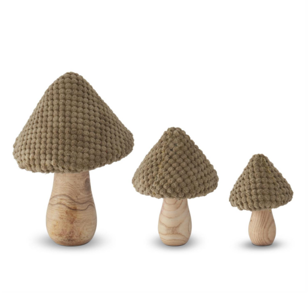 Plush Topped Neutral Mushroom