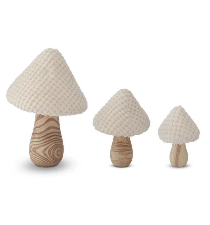 Plush Topped Neutral Mushroom