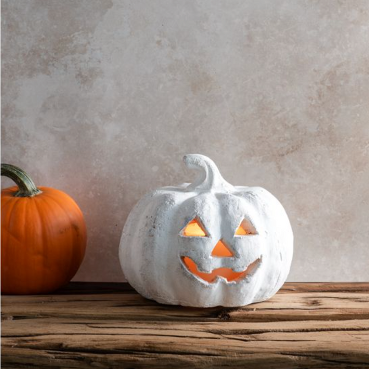Rustic Look Terracotta Jack-o-Lantern