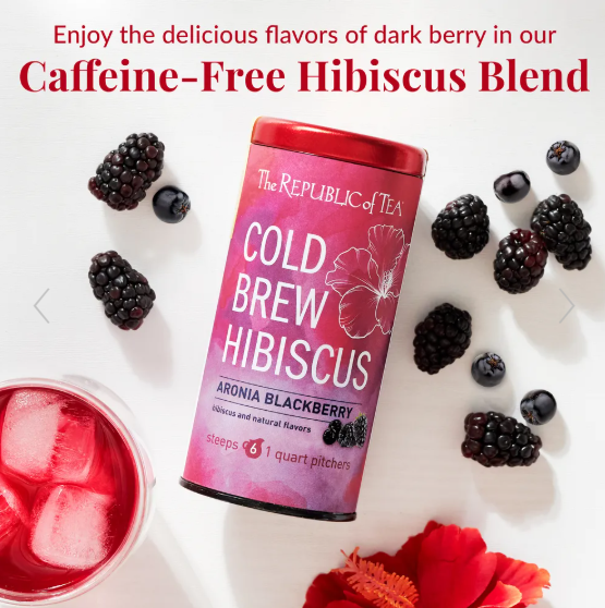Hibiscus Aronia Blackberry Cold Brew Tea