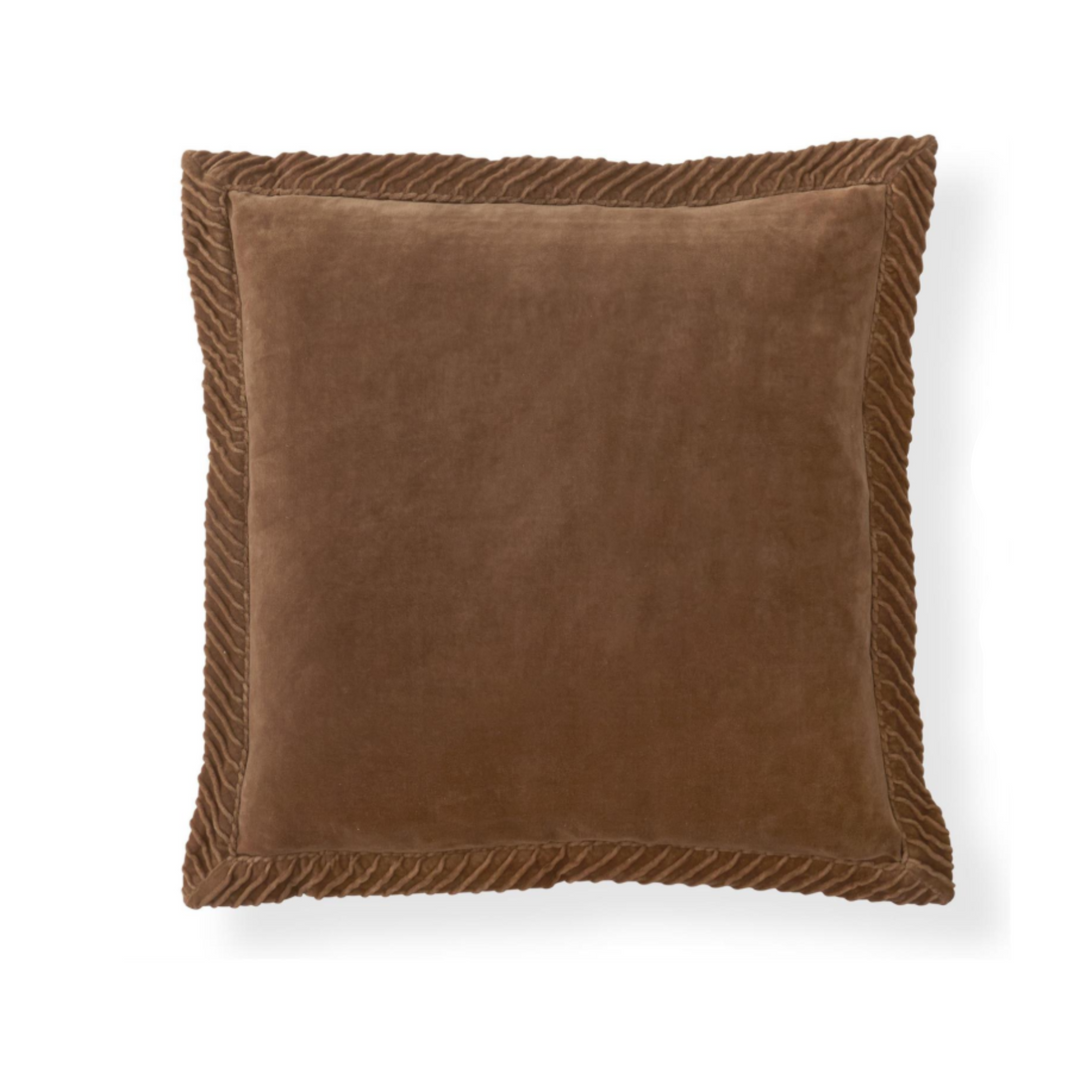 Crinkle Edge Velvet Pillow