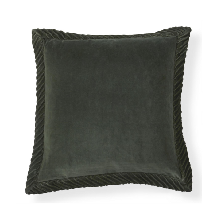 Crinkle Edge Velvet Pillow