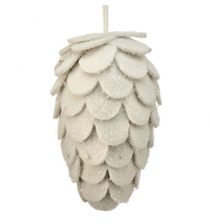 First Snow Felt Pinecone Ornament