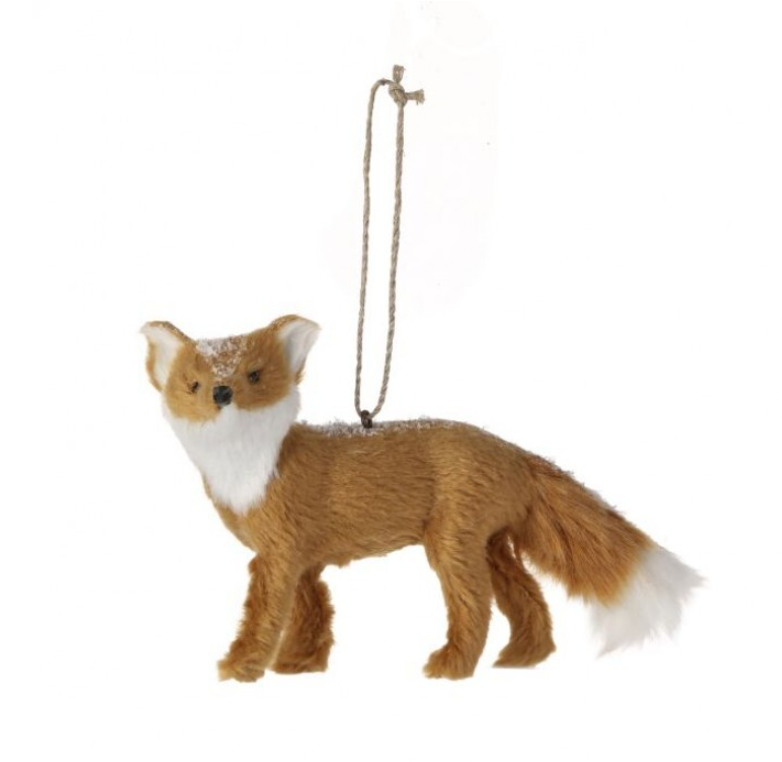 Furry Winter Fox Ornament