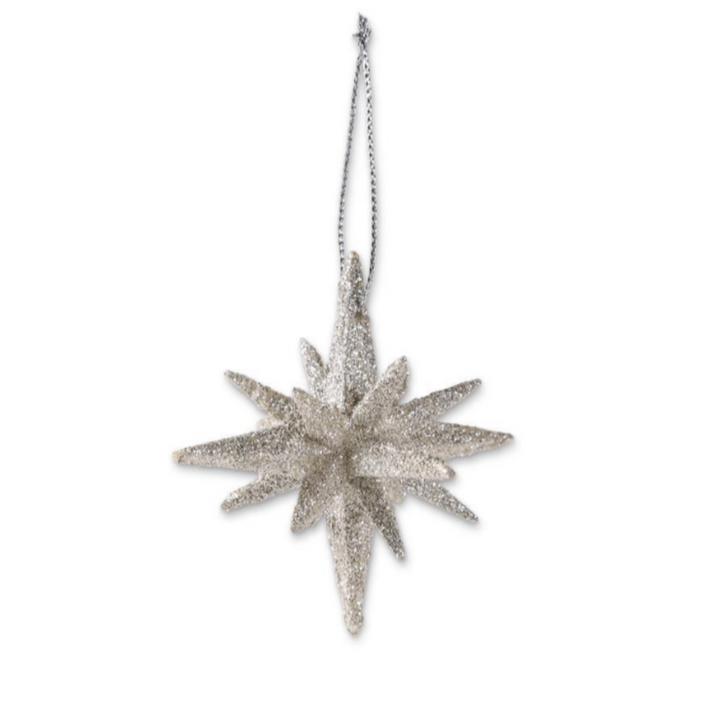 Glittered Multi Point Star Ornament