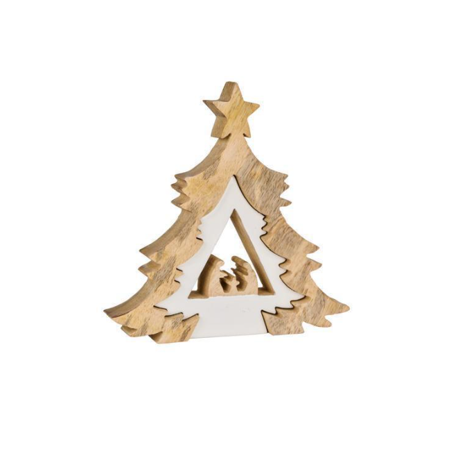 Tree Shaped Holy Family Cutout