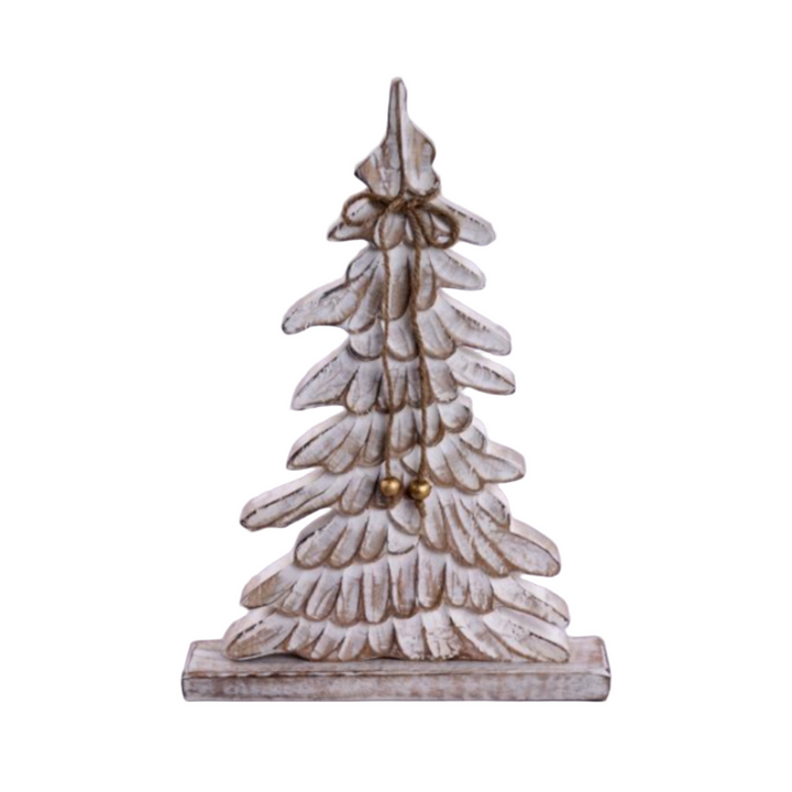Midnight Snow Storm Wooden Tree