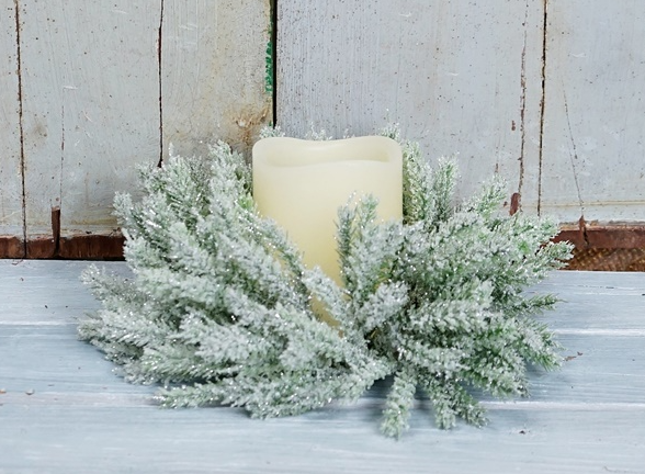 Sparkle Rosemary Pine Candle Ring