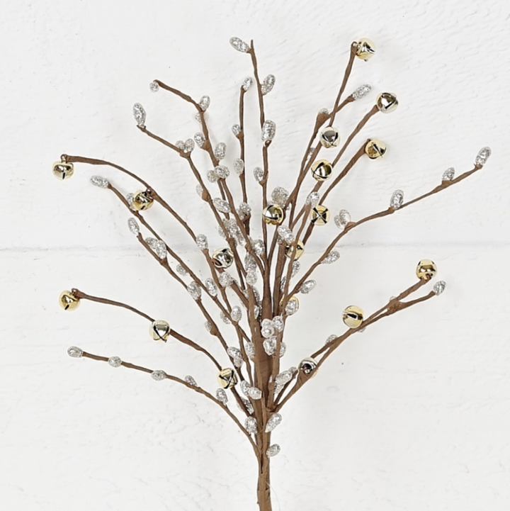 Glittered Pip & Bells Spray