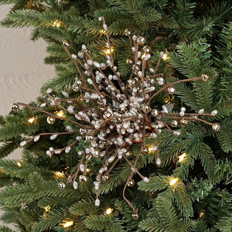 Glittered Pip & Bells Spray