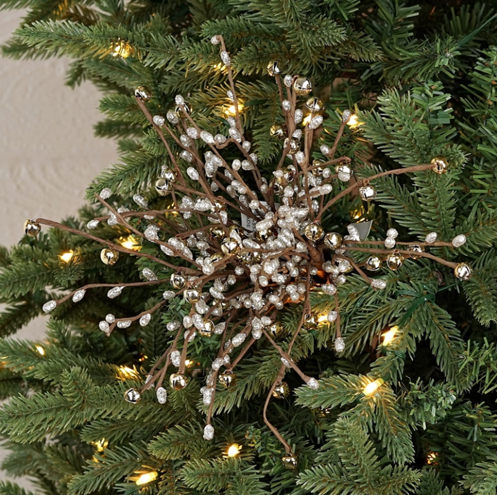 Glittered Pip & Bells Spray