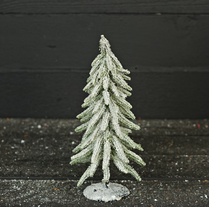 Flocked Twiggy Pine Tree