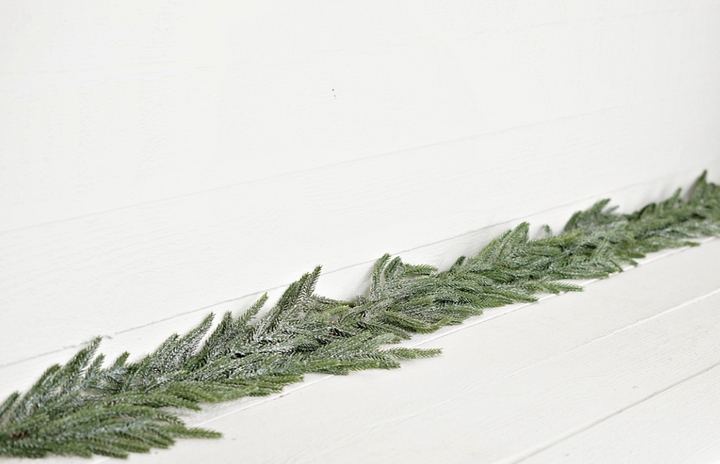 Snowy Sparkle Real Touch Norfolk Garland