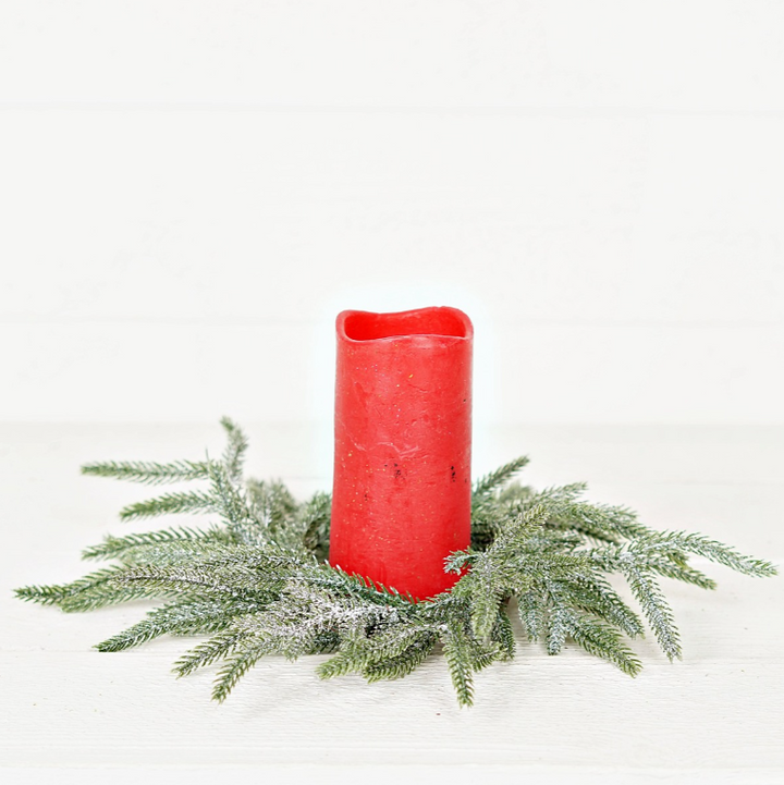 Snowy Sparkle Real Touch Norfolk Candle Ring