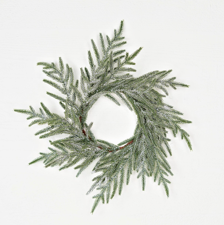 Snowy Sparkle Real Touch Norfolk Candle Ring