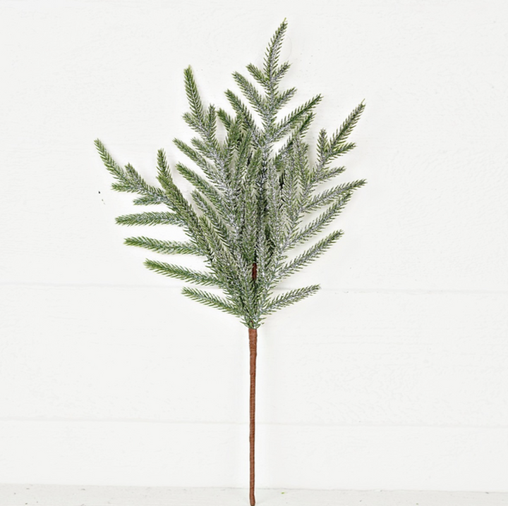 Snowy Sparkle Real Touch Norfolk Pick