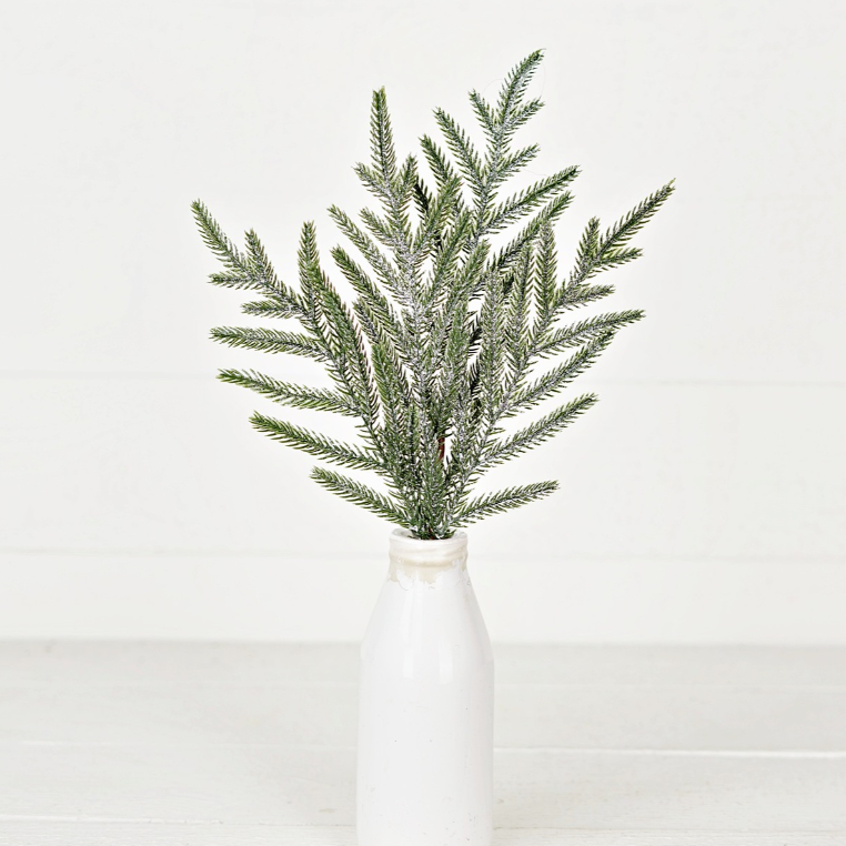 Snowy Sparkle Real Touch Norfolk Pick