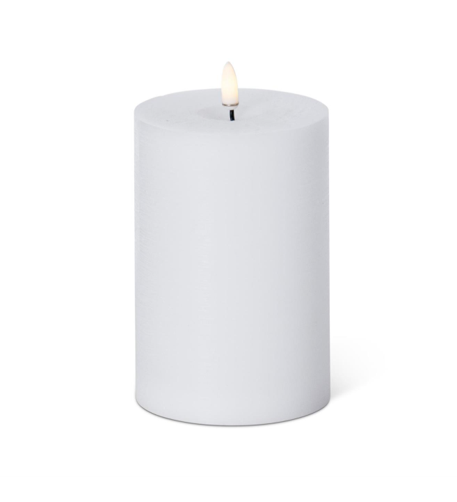 White Pillar Candle