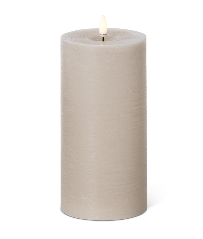Taupe Pillar Candle