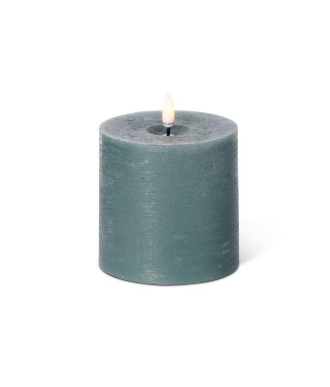 Dark Green Pillar Candle