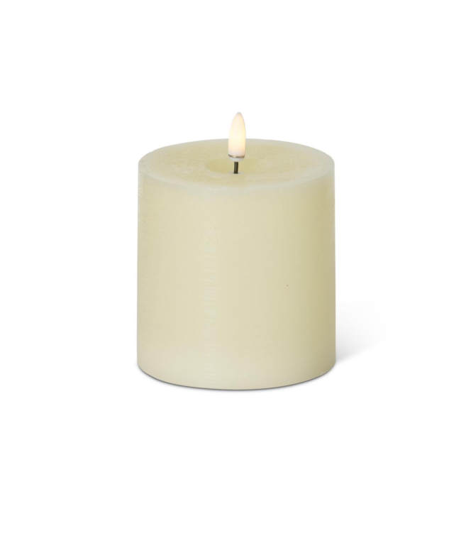 Cream Pillar Candle