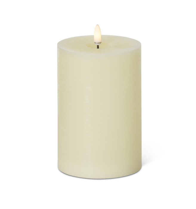 Cream Pillar Candle