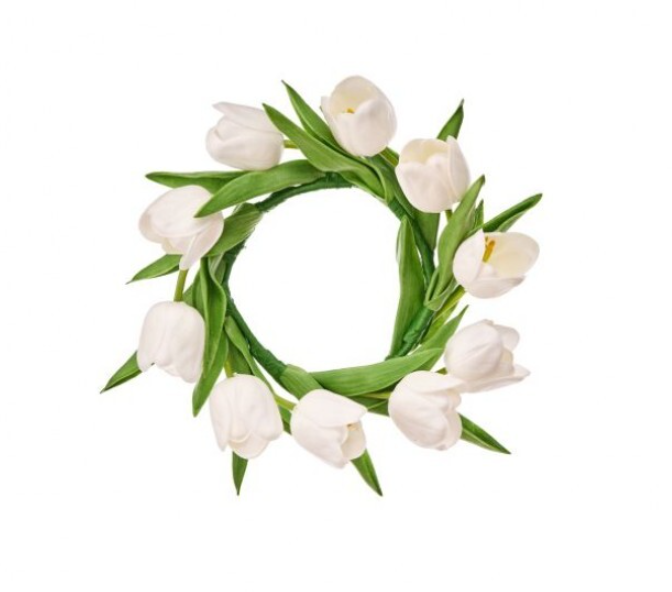 Blushing Tulip Candle Ring