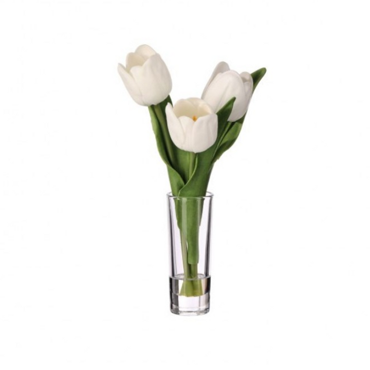 Spring Tulip Illusion Bud Vase