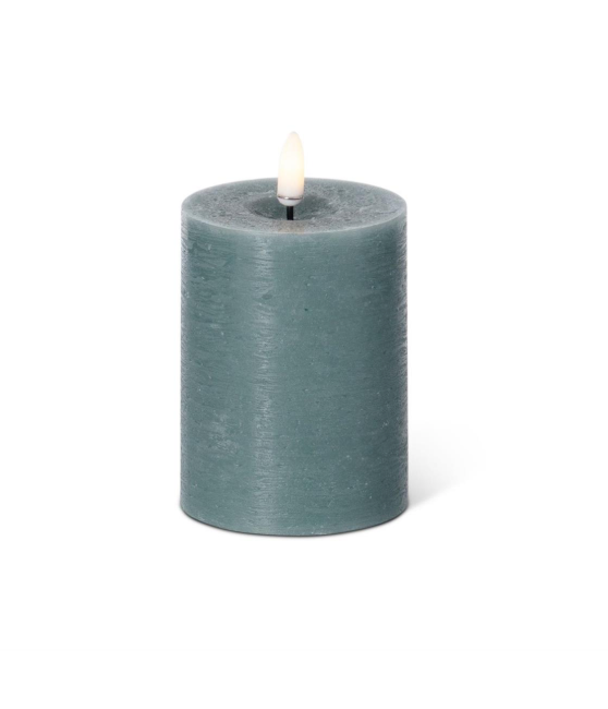 Dark Green Pillar Candle