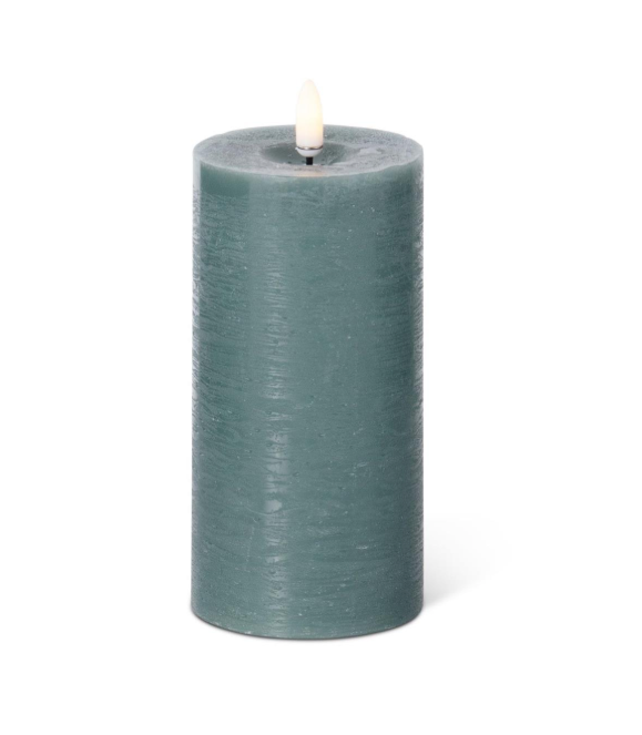 Dark Green Pillar Candle