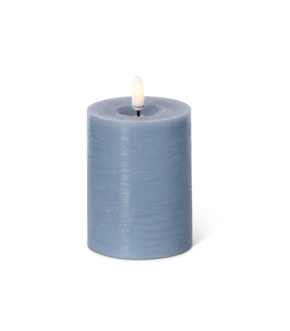 Light Blue Pillar Candle