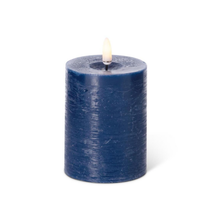Dark Blue Pillar Candle