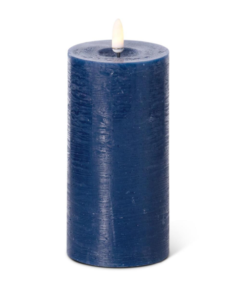 Dark Blue Pillar Candle
