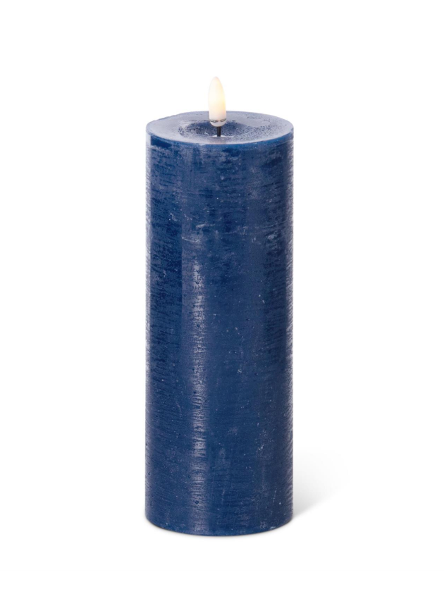 Dark Blue Pillar Candle