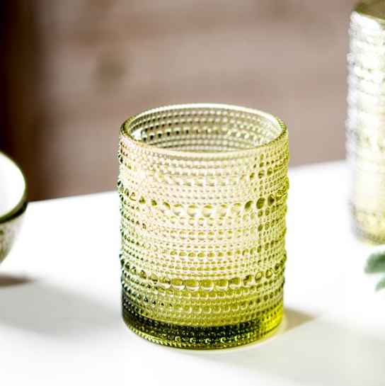 Beaded Hiball Glass