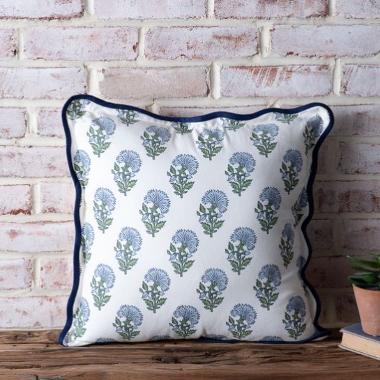 Light Blue Aster Pillow
