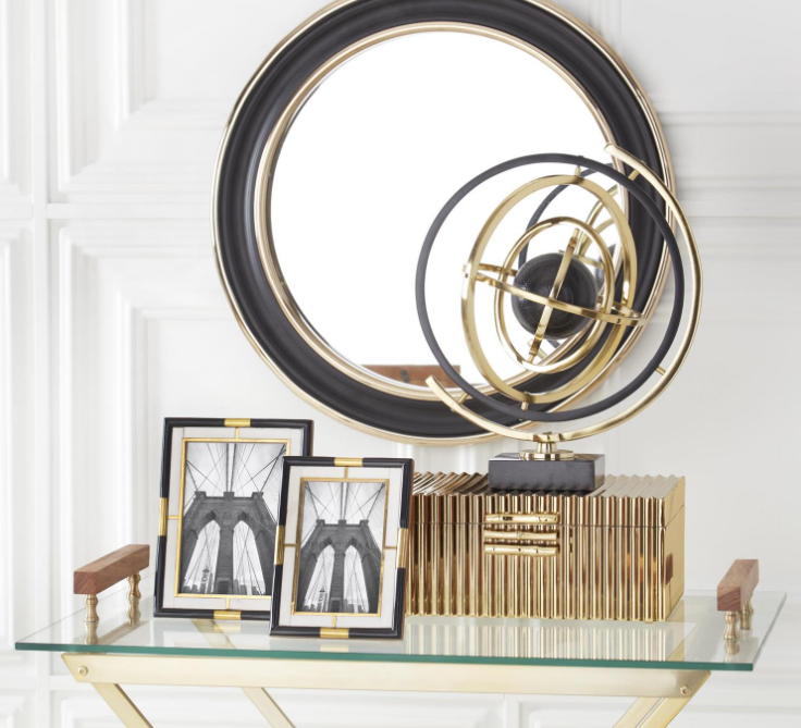Black & Gold Tiled Photo Frame