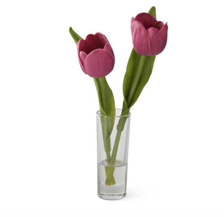 Real Touch Double Tulip Vase Arrangement