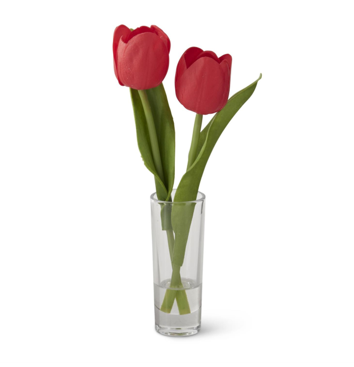 Real Touch Double Tulip Vase Arrangement