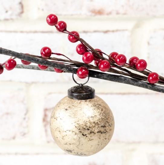 Antique Gold Foil Round Ornament (photos)