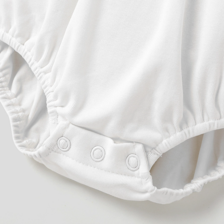 Butterfly Embroidered Ruffle Romper