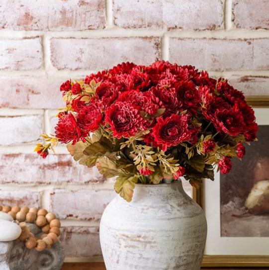 Deep Autumn Tone Mum Bush