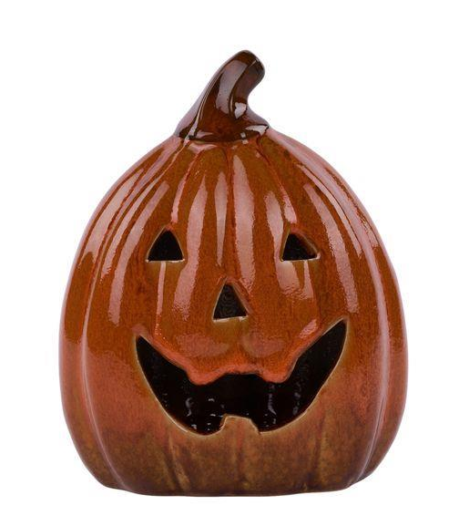 Glazed Stoneware Jack O Lantern