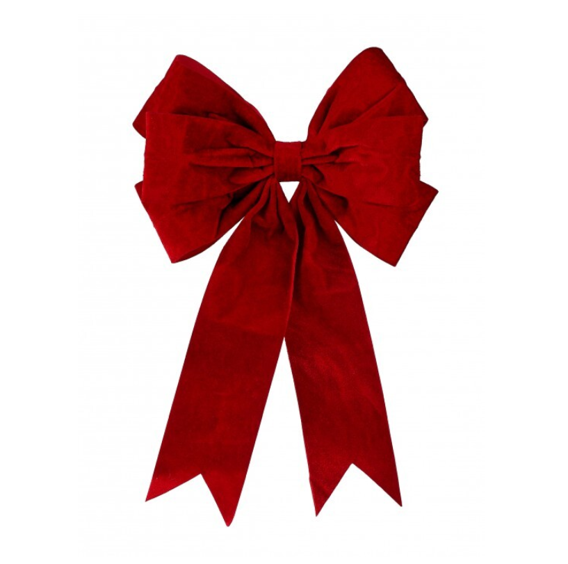Red Velvet Dovetail Bow