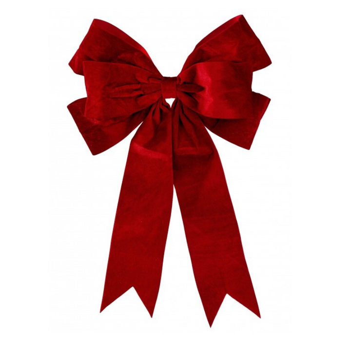 Red Velvet Dovetail Bow