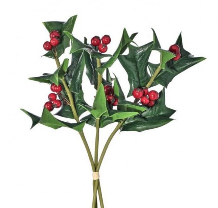 Fresh Cut Holly Sprig Bundle