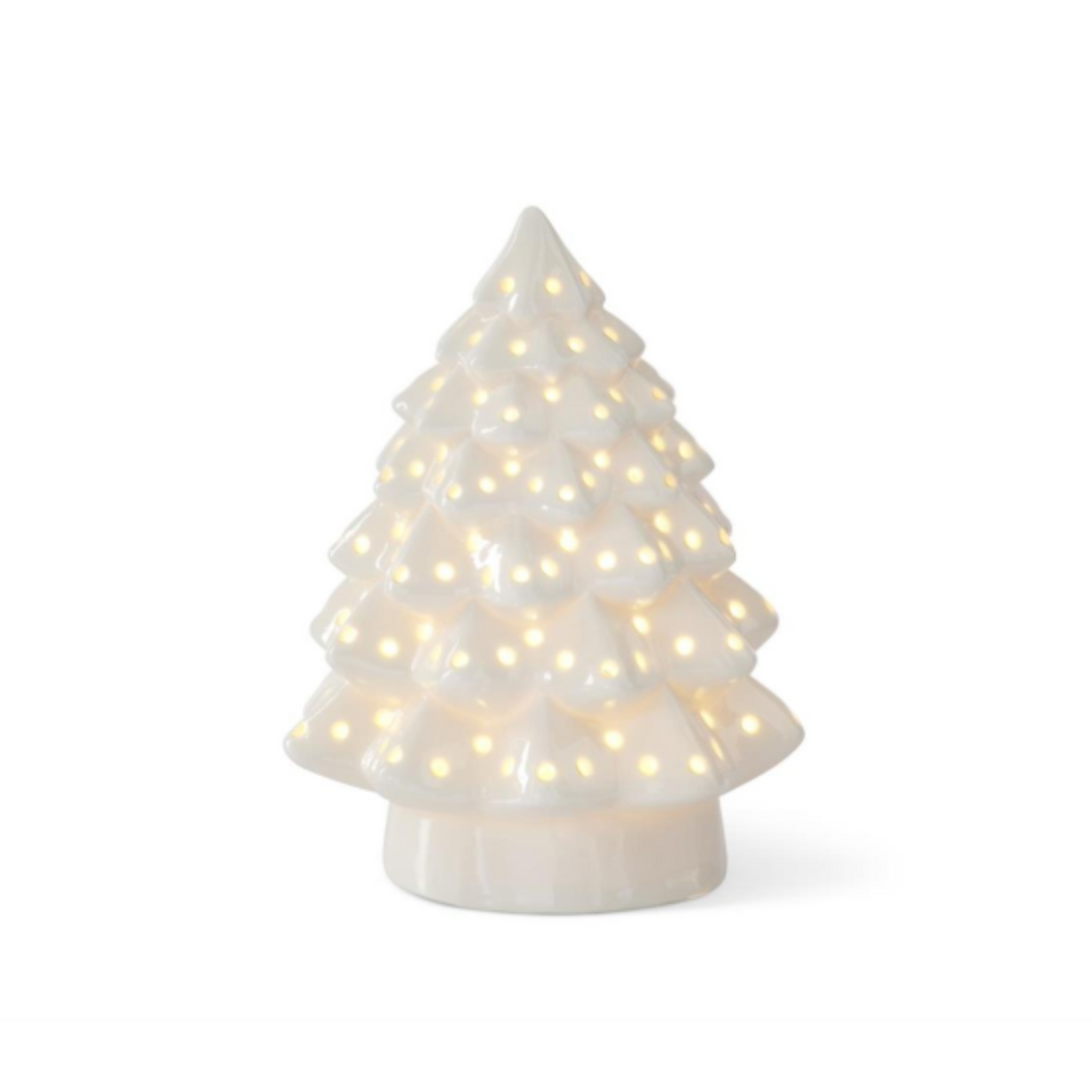 White Ceramic LED Tree