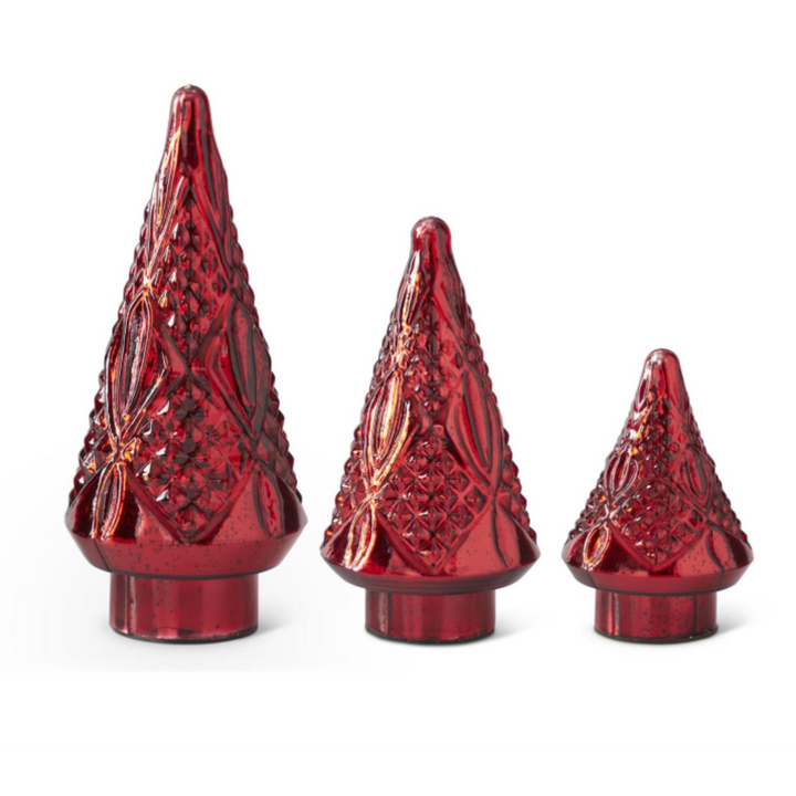 Red Mercury Glass Tree