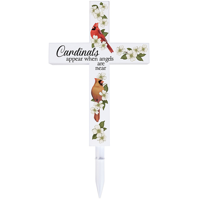 Solar Memorial Cross Stake